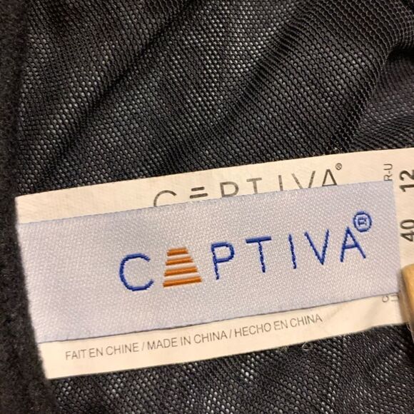 Captiva Blue Underwire Bikini Top M Denim Bra - Picture 12 of 13